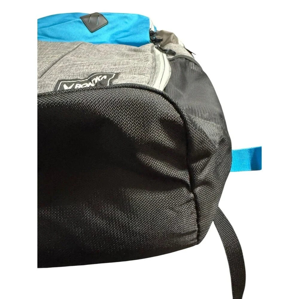 Bondka Hiking Backpack Daypack Blue/Gray/Black, Adjustable & Padded Straps NWOT